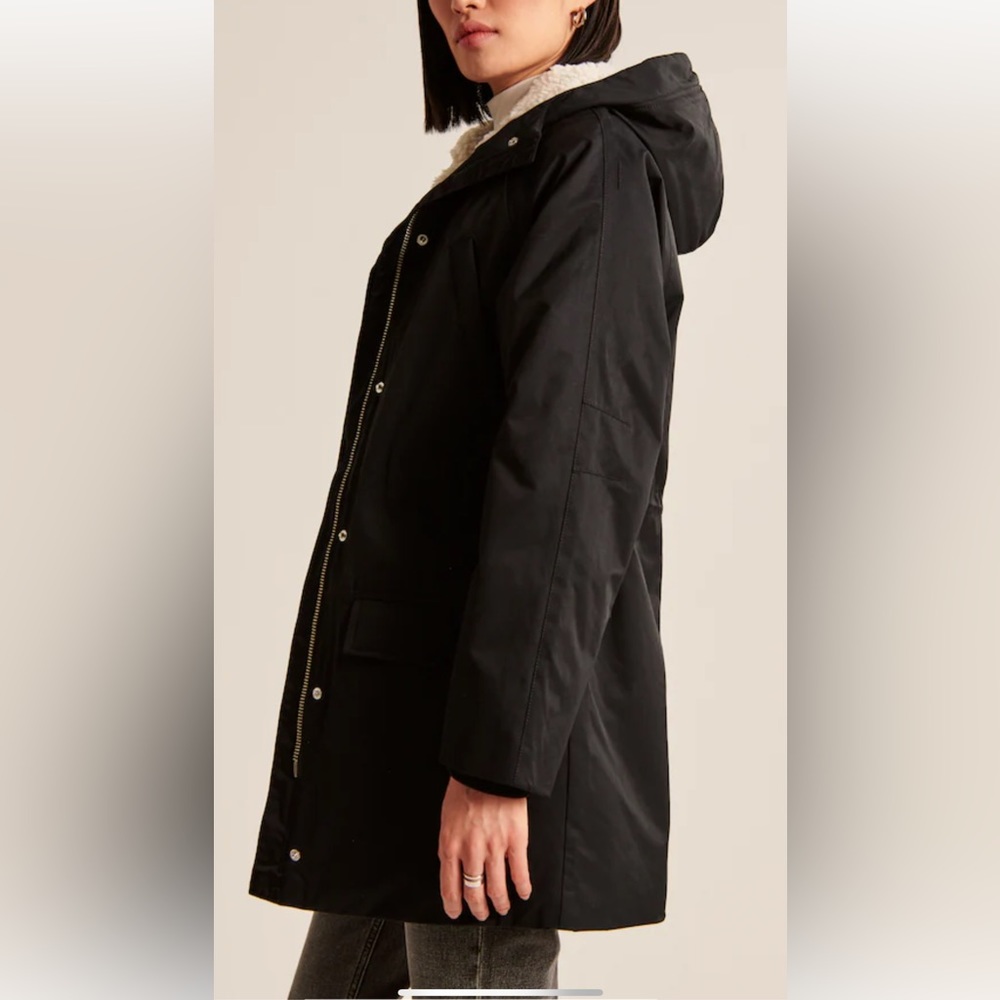 Abercrombie Water Repelente Parka XS NWT